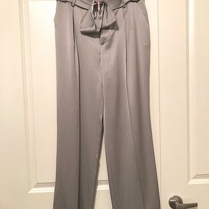 Valentino authentic new, pure silk gorgeous pants, size 10, silvery-grey colour.